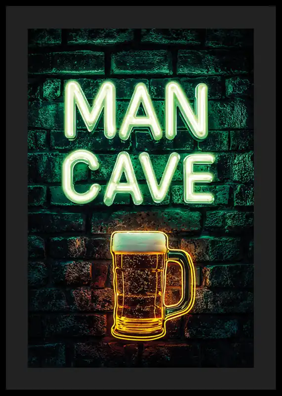 Man Cave Poster Angebot