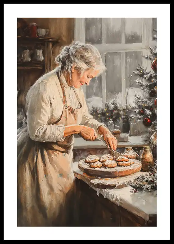 Grandmas Christmas Kitchen Poster Sofort Bestellen