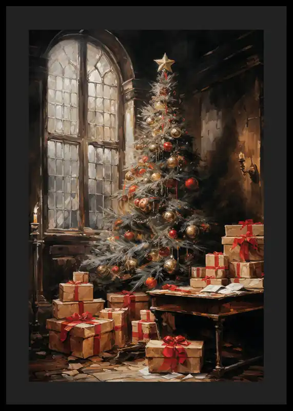 Zertifiziert Classic Christmas Tree Glow Poster