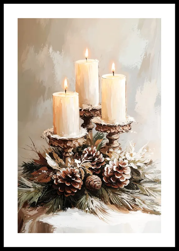 Holiday Candle Glow Poster Markenware