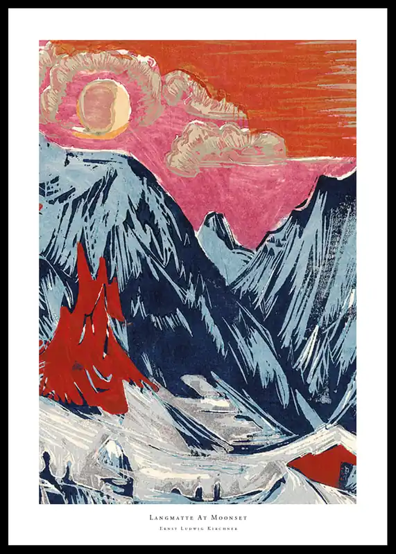 Langmatte At Moonset By Ernst Ludwig Kirchner Poster Sofort Bestellen