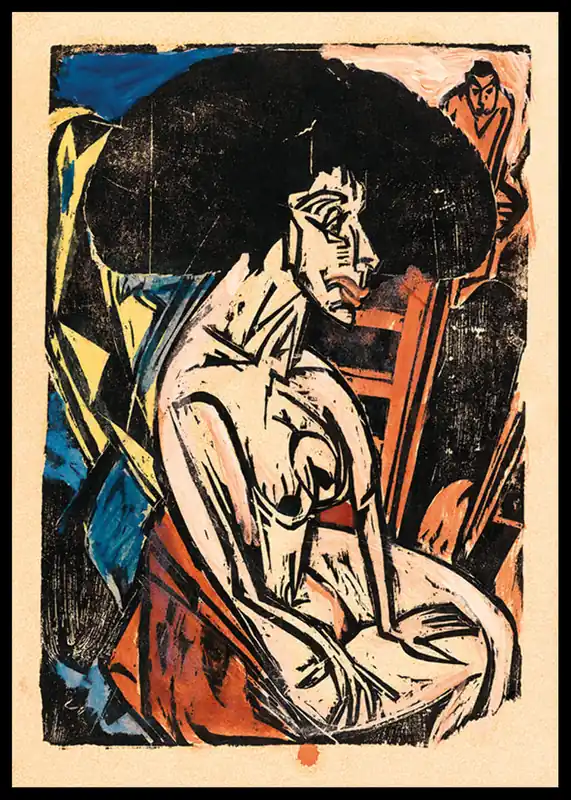 Drei Figuren Auf Fehmarn By Ernst Ludwig Kirchner Poster Beliebt