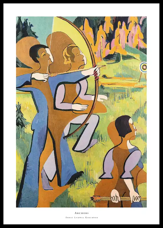 Archers By Ernst Ludwig Kirchner Poster Saisonangebot