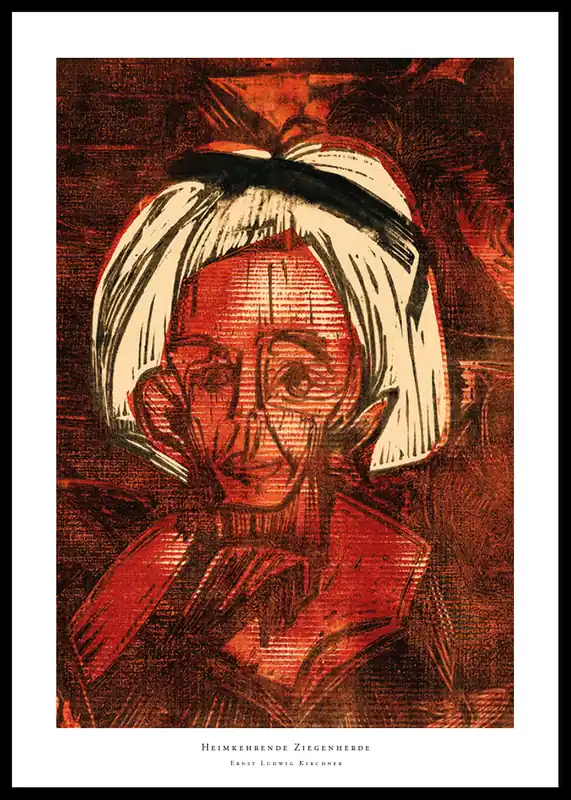 Heimkehrende Ziegenherde By Ernst Ludwig Kirchner Poster Sale
