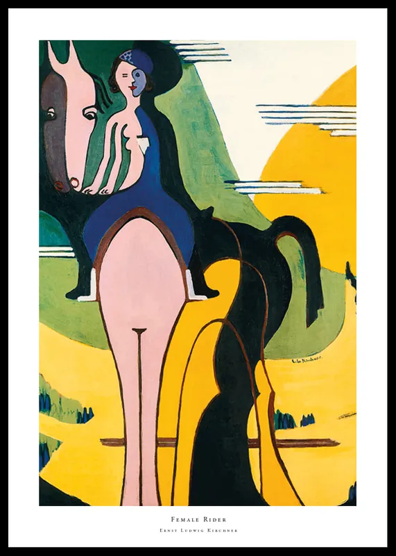 Ausverkauf Female Rider By Ernst Ludwig Kirchner Poster