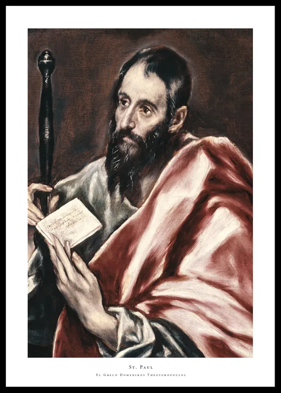 St. Paul By El Greco Domenikos Theotokopoulos Poster Schneller Versand