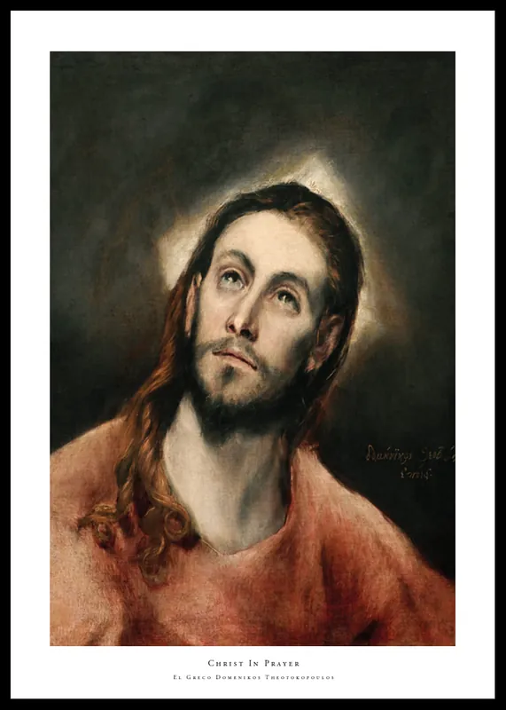 Christ In Prayer By El Greco Domenikos Theotokopoulos Poster Angebot