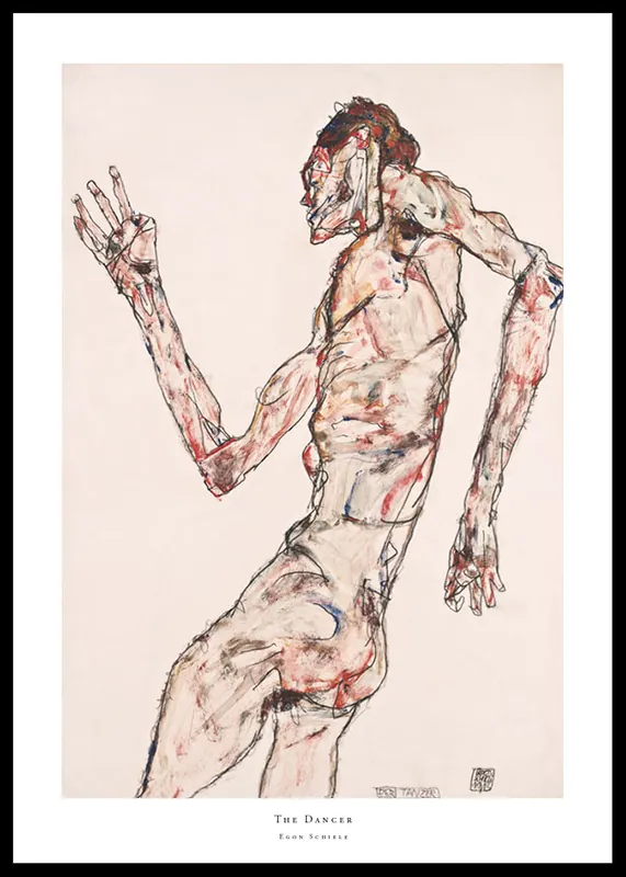 The Dancer By Egon Schiele Poster Finale Aktion