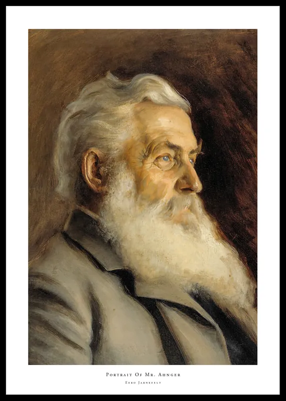 Portrait Of Mr. Ahnger By Eero Jarnefelt Poster Neue Ware