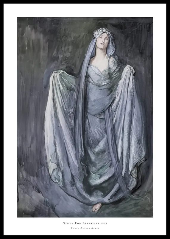 Top-Seller Study For Blanchefleur By Edwin Austin Abbey Poster