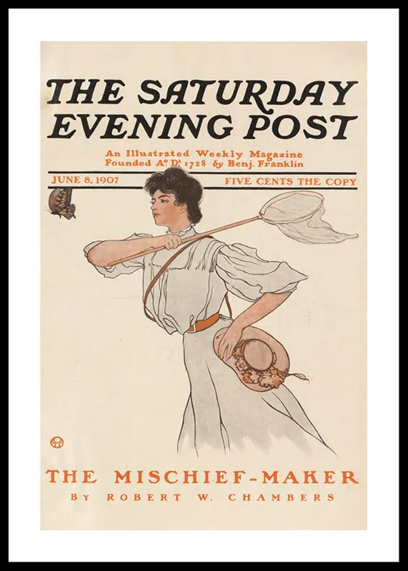 Finale Aktion The Saturday Evening Post By Edward Penfield Poster