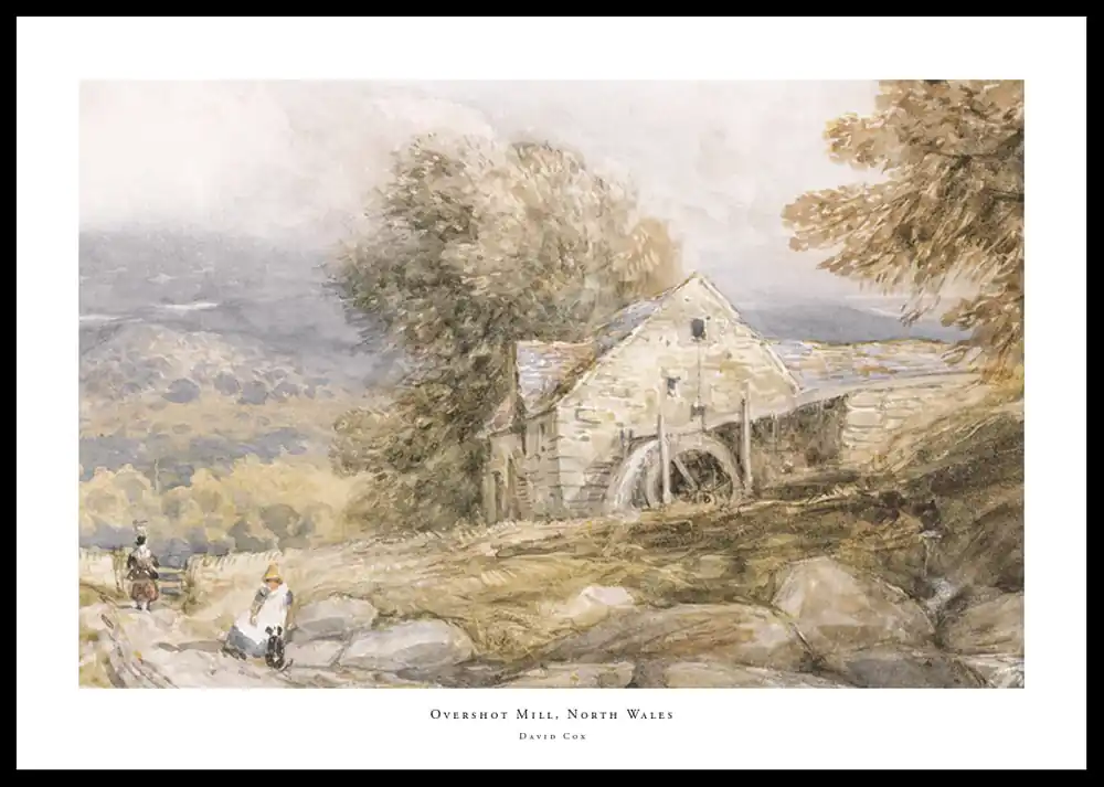 Overshot Mill, North Wales By David Cox Poster Jetzt Kaufen