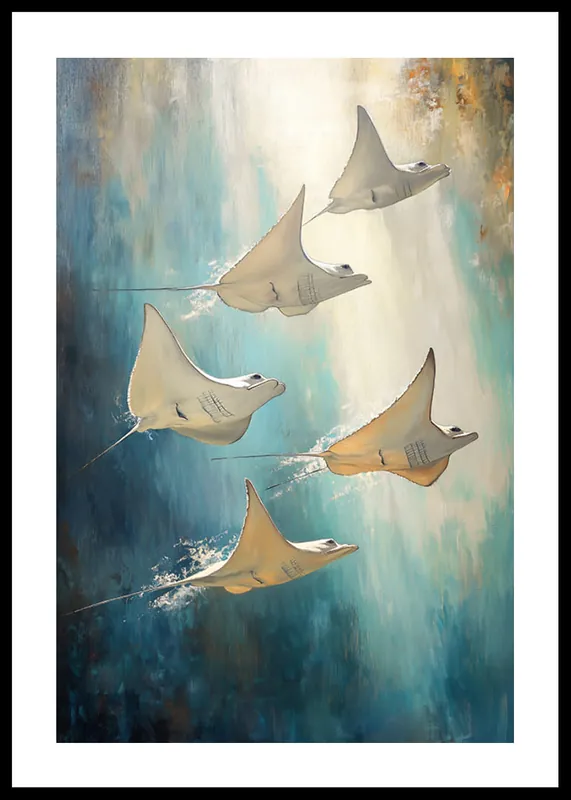 Flight Of The Rays Poster Nur Heute