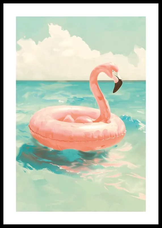 Finale Aktion Flamingo Floating In Paradise Poster