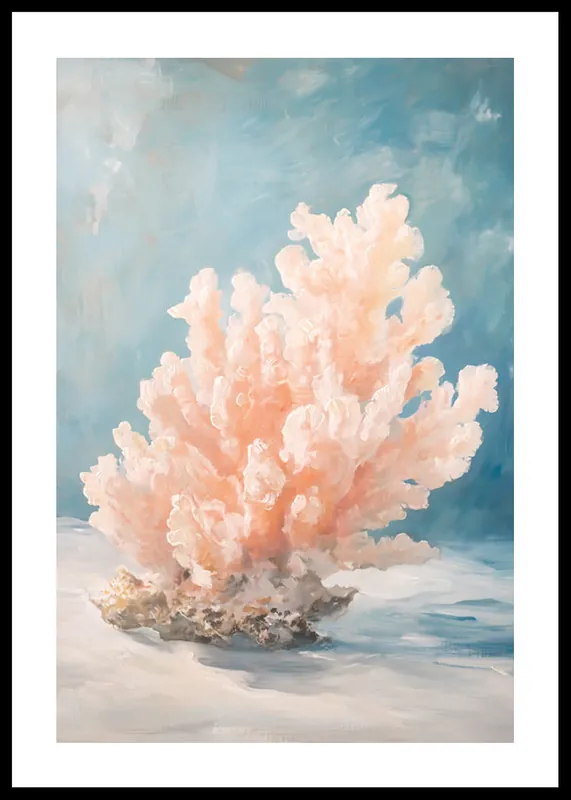 Whispering Pink Coral Poster Sichere Zahlung