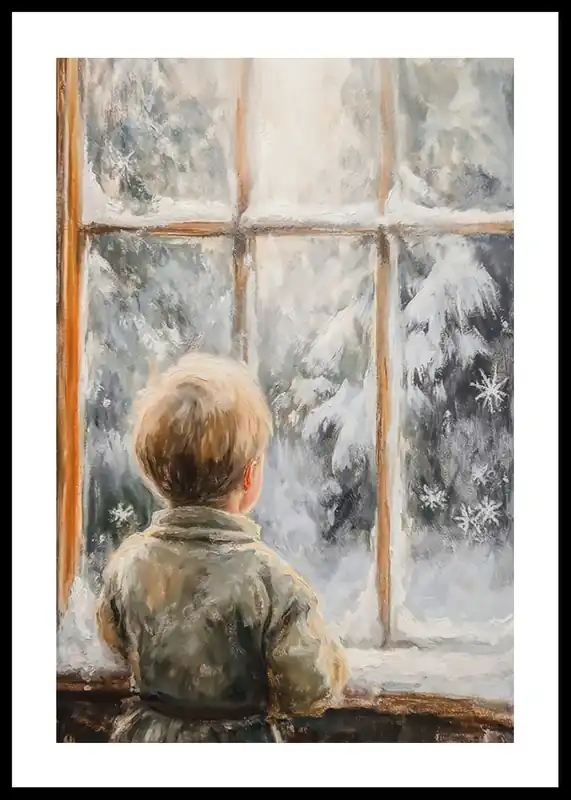 Direktkauf A Cozy Moment Waiting For Snow Poster
