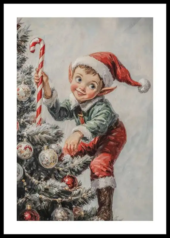 Kostenloser Versand Holiday Magic With Elf Buddy Poster