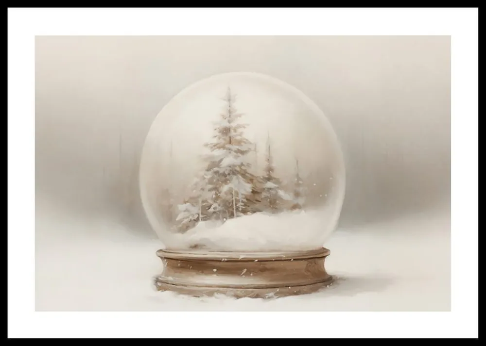Winter Magic Snow Globe Poster Mega-Angebot