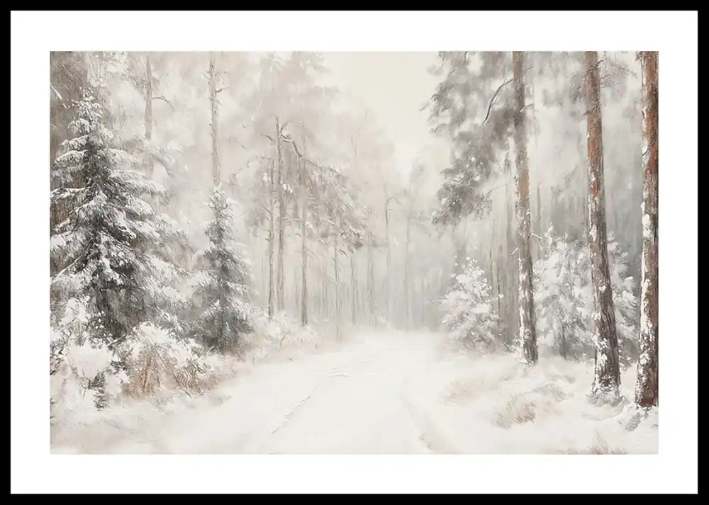 Gratis Versand Silent Frosted Forest Poster