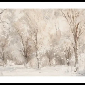 A Frosted Forest Scene Poster Top-Seller