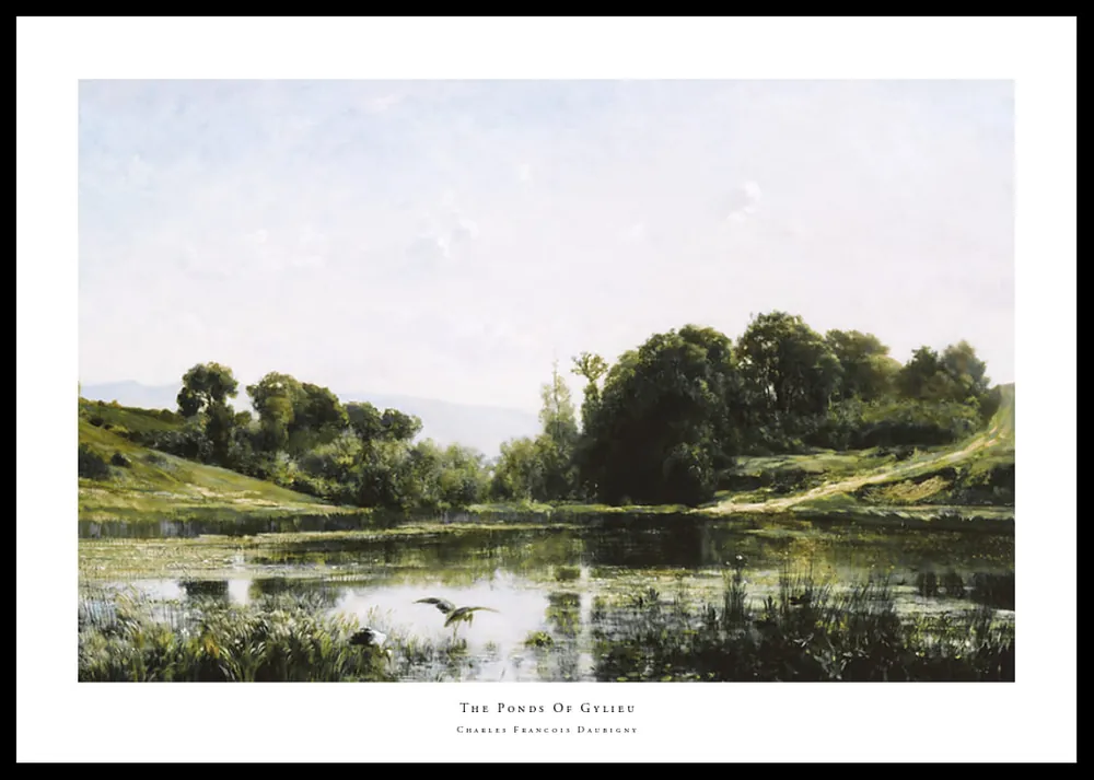 Solange Der Vorrat Reicht The Ponds Of Gylieu By Charles Francois Daubigny Poster