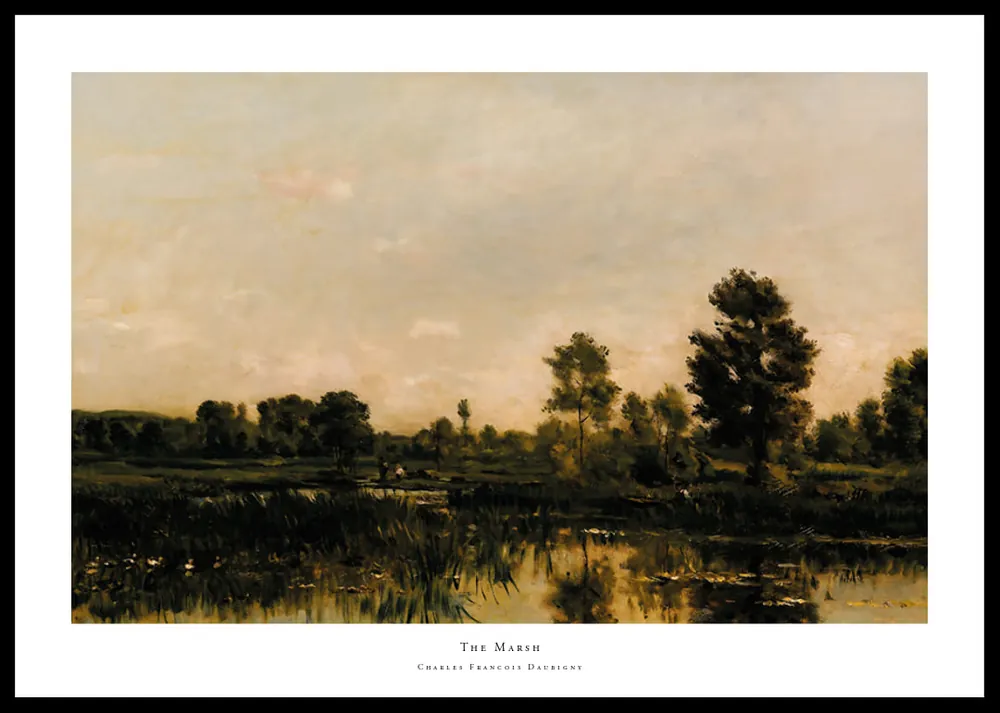 Online Kaufen The Marsh By Charles Francois Daubigny Poster
