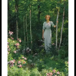 Zertifiziert The Edge Of The Woods By Charles Courtney Curran Poster