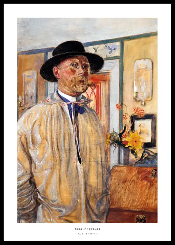 Sichere Zahlung Self-Portrait By Carl Larsson Poster
