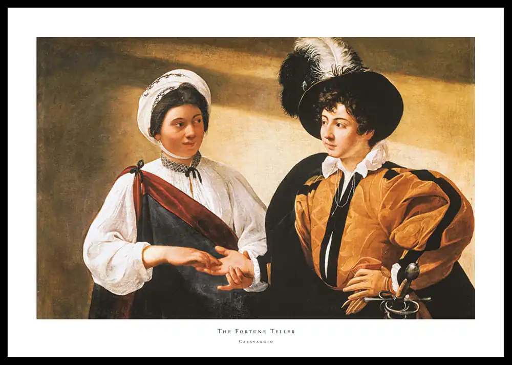 The Fortune Teller By Caravaggio Poster Sichere Zahlung
