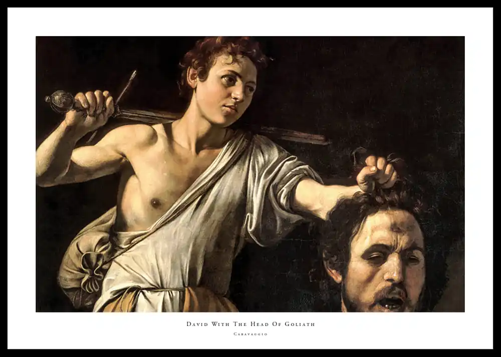 David With The Head Of Goliath By Caravaggio Poster Günstig
