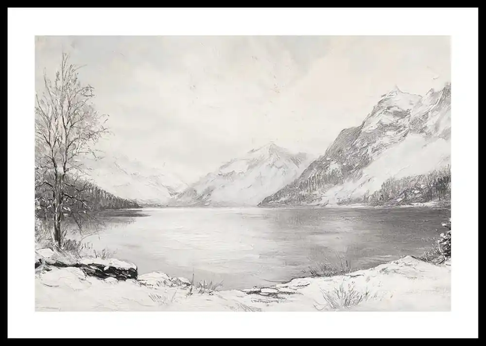 Neu Still Waters And Snowy Peaks Poster