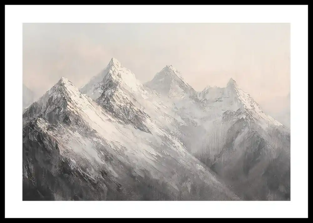 Winter Whispers Of The Peaks Poster Highlight
