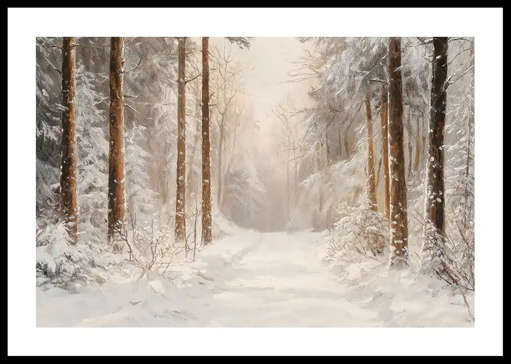 Enchanted Winter Trail Poster Kostenloser Rückversand