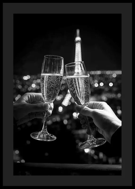 Mega-Angebot Champagne Toast In Paris Poster