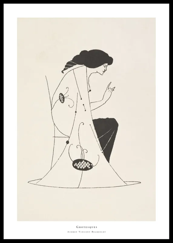 Mega-Angebot Grotesques By Aubrey Vincent Beardsley Poster