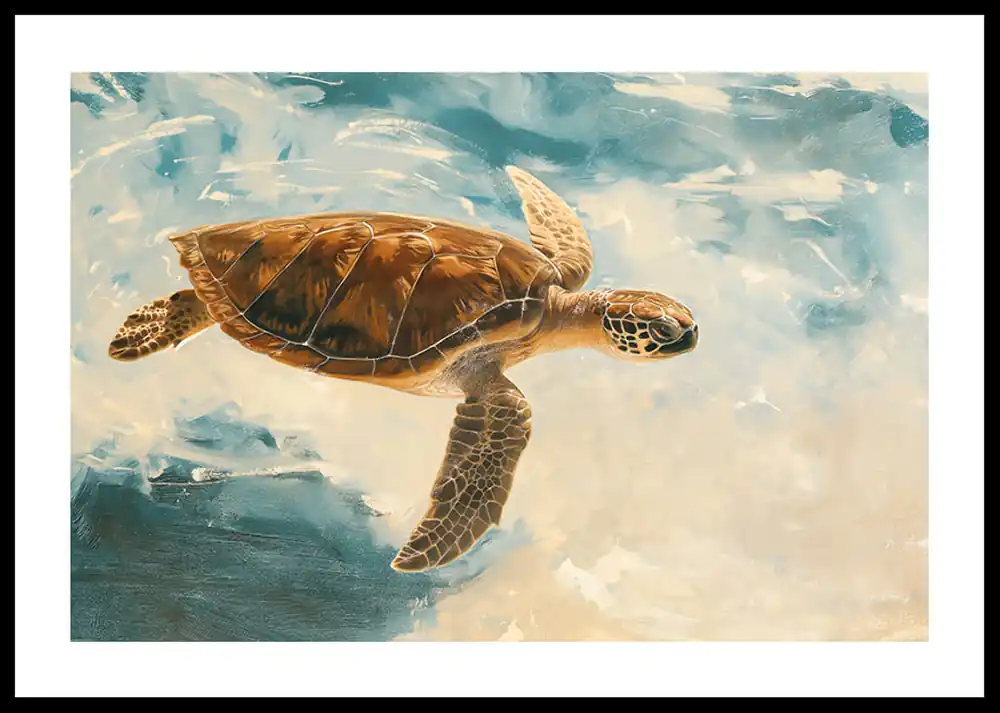 Majestic Sea Turtle Poster Letzte Chance