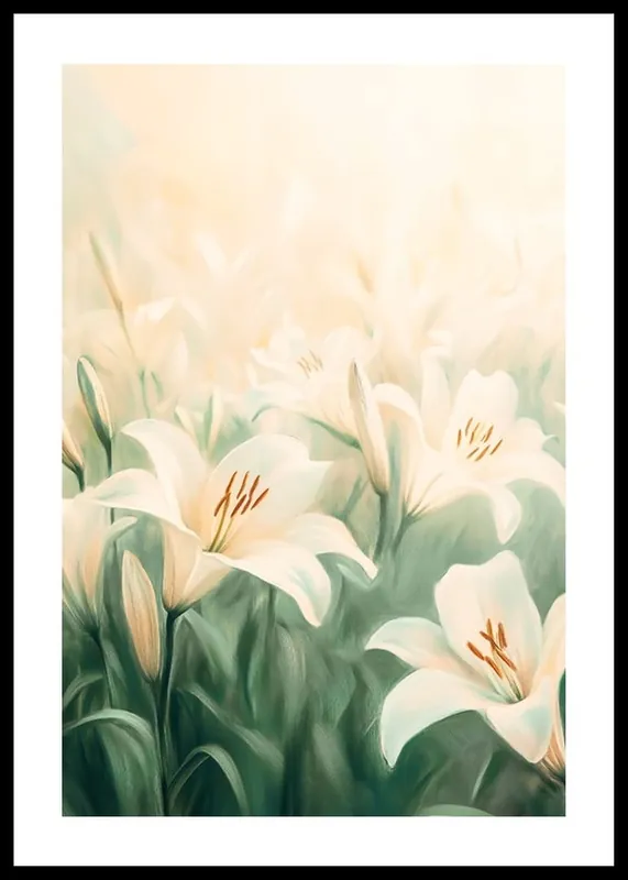 Lilies In Bloom Poster Beliebt