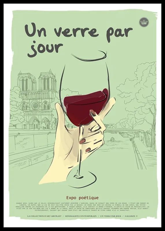 Sichere Zahlung One Glass A Day Poster