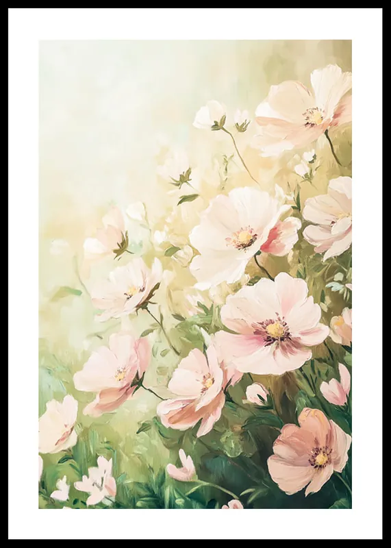 Pastel Pink Bloom Harmony Poster Heißes Angebot