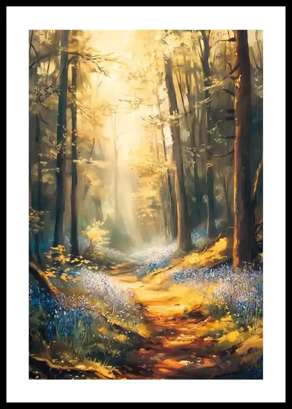 Must-Have Golden Forest Pathway Poster