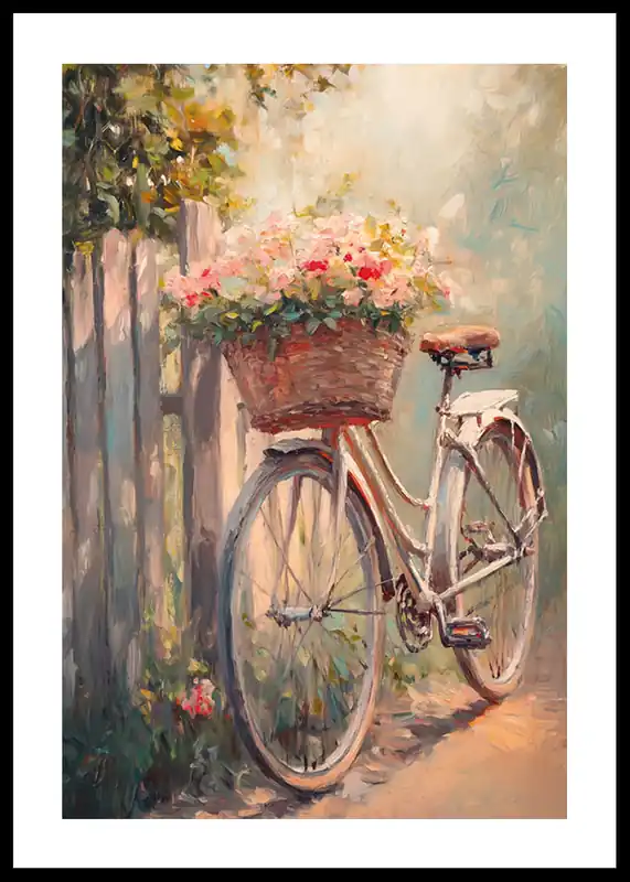 Sale Bicycle Of Blooming Memories Poster