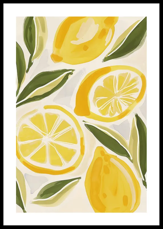 Limone Aquarell Poster Letzte Chance