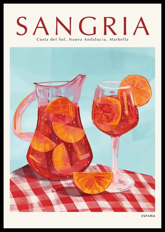 Neue Ware Sangria Marbella Poster