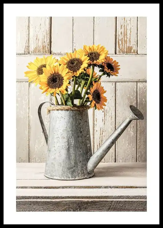 Rustic Sunflowers Poster Sofort Bestellen