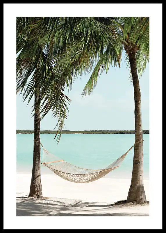Tropical Oasis Hammock Poster Super-Preis