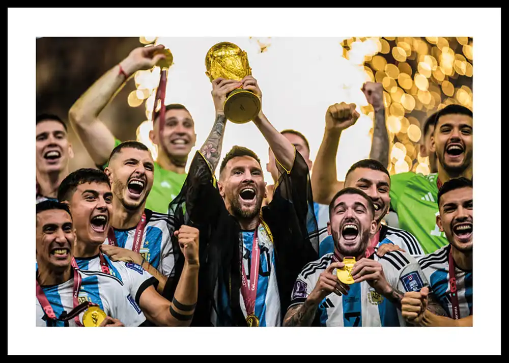 Neu Lionel Messi Argentina World Cup 2022 No1 Poster