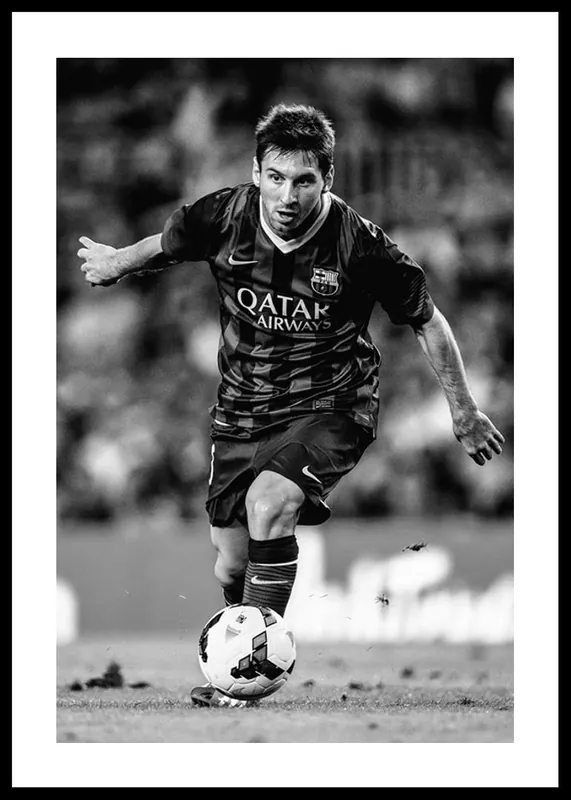 Lionel Messi FC Barcelona 2013 B&W No2 Poster Neue Ware