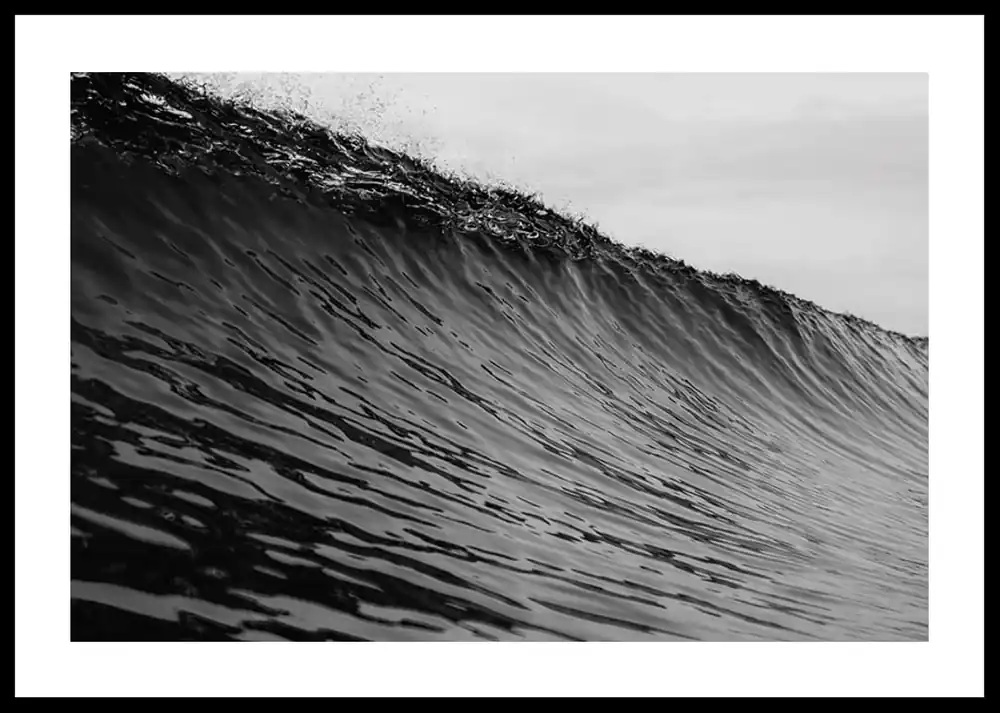 Monochrome Wave Poster Saisonangebot
