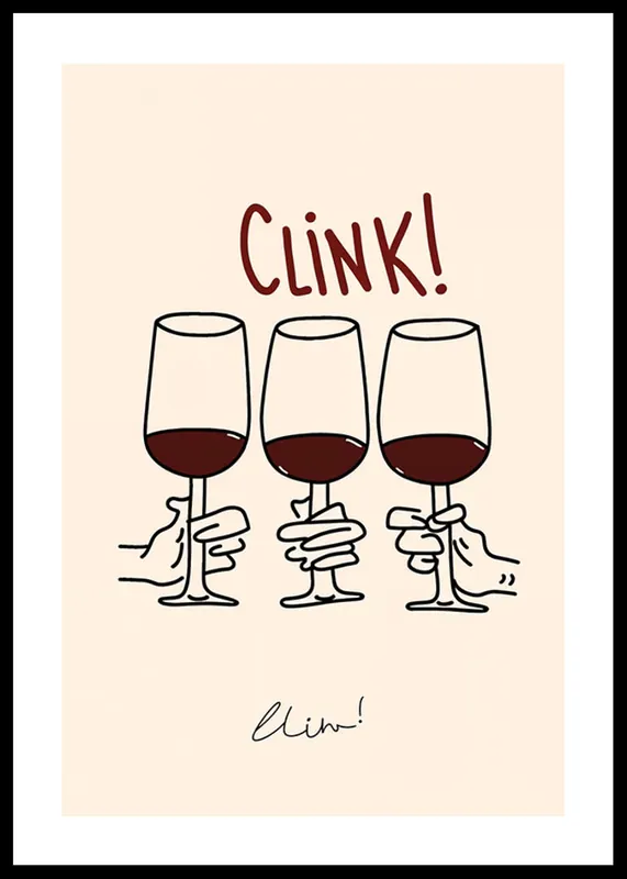 Clink Clink Poster Bestseller