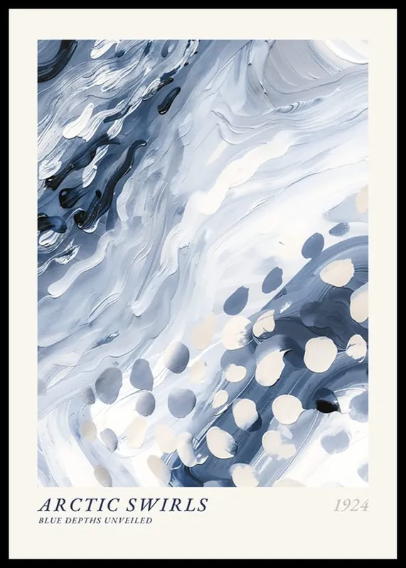 Arctic Swirls No2 Poster Heißes Angebot